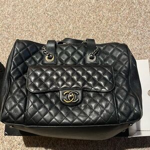 Chanel Black Quilted Leather Bag